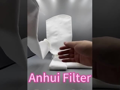 ঝুলন্ত লুপ সেলাই নাইলন 60 প্লাস্টিকের রিং সহ মাইক্রোন মেশ ফিল্টার ব্যাগ