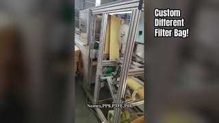 পলিয়েস্টার Nomex PTFE ফিল্টার ব্যাগ