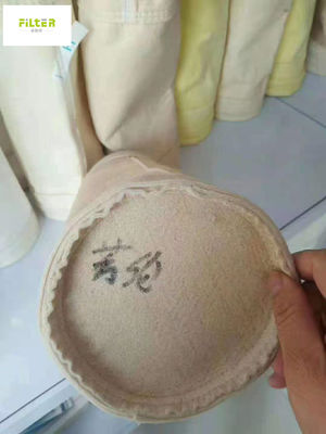 সিমেন্ট শিল্পের জন্য 450GSM - 550GSM Nomex Aramid Needle Felt ফিল্টার ব্যাগ