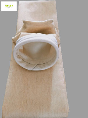 সিমেন্ট শিল্পের জন্য 450GSM - 550GSM Nomex Aramid Needle Felt ফিল্টার ব্যাগ