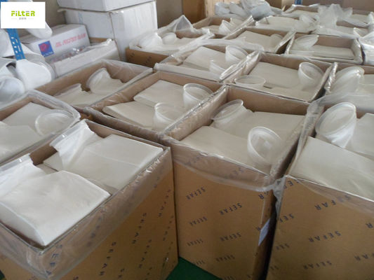 প্লাস্টিকের রিং সহ 25 মাইক্রন কাস্টমাইজড নাইলন ওয়াটার ফিল্টারিং ব্যাগ