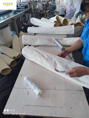 কাস্টমাইজড উচ্চ তাপমাত্রা 550GSM Nomex Aramid ফিল্টার হাতা ধুলো শিল্পের জন্য
