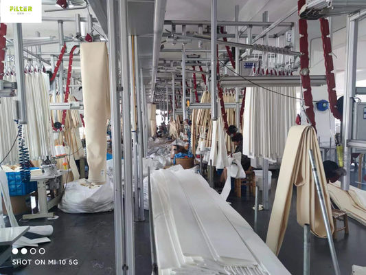 উচ্চ তাপমাত্রা সিলিকন আঠালো সঙ্গে শিল্প Nomex Aramid ফিল্টার মোজা