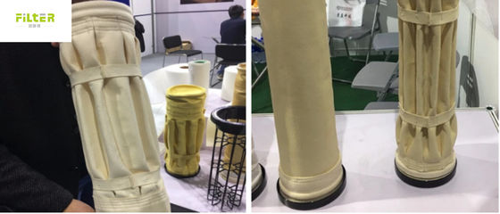 সিমেন্ট প্ল্যান্টের জন্য নোমেক্স প্লাইটেড ইন্ডাস্ট্রিয়াল ডাস্ট ফিল্টার ব্যাগ