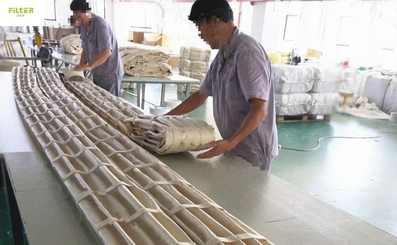 পকেট টাইপ ধুলো সংগ্রাহক ফিল্টার ব্যাগ পলিস্টার নোমেক্স প্ল্যাটেড ফিল্টার মোজা