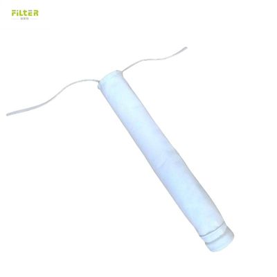 পিপি পিই নাইলন উপাদান 1 মাইক্রন ওয়াটার ফিল্টার ব্যাগ প্লাস্টিকের রিং টপ