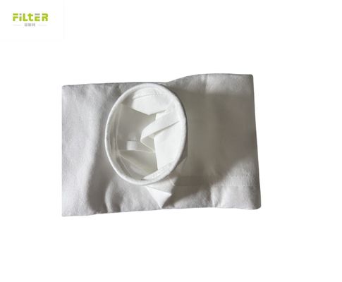 শীর্ষ এসএস স্ন্যাপব্যান্ড সহ সিমেন্ট এবং খনি শিল্পে ভিজা এবং অ্যাসিড পরিবেশে ধুলো সংগ্রহের জন্য পলিস্টার ফিল্টার ব্যাগ
