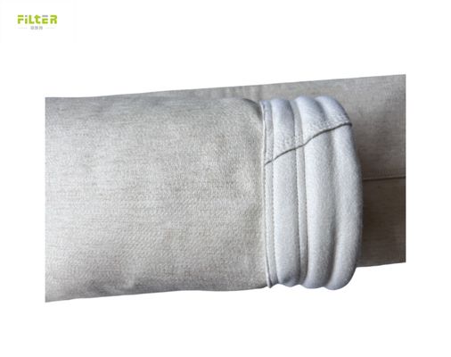 550 গ্রাম Nomex ফিল্টার ব্যাগ ধুলো সংগ্রাহক বায়ু ফিল্টার ব্যাগ 130X5000mm