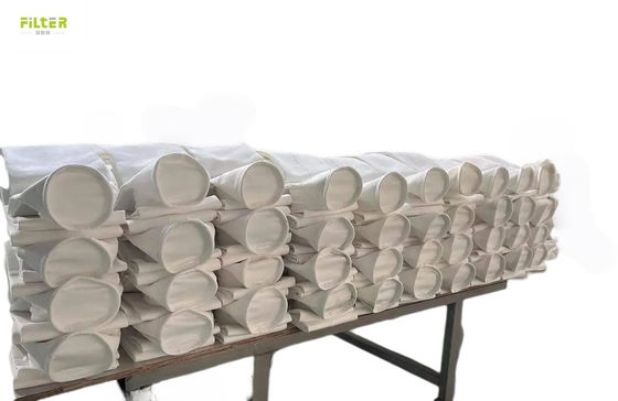 অপ্টিমাল ডাস্ট ফিল্টারিং পারফরম্যান্সের জন্য ১০০% মেটা-অ্যারামাইড পলিস্টার ফাইবার দিয়ে তৈরি শিল্প ধুলো সংগ্রাহক ফিল্টার ব্যাগ