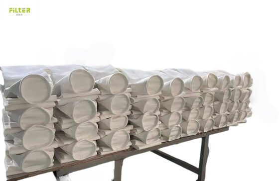 ইন্ডাস্ট্রিয়াল ফিল্টার ব্যাগ পলিস্টার নোমেক্স পিটিএফই পিপিএস পি 84 সিমেন্ট কয়লা খনি স্টিল প্ল্যান্ট এবং সংশ্লিষ্ট শিল্পে ধুলো সংগ্রহের জন্য গ্লাস ফাইবার