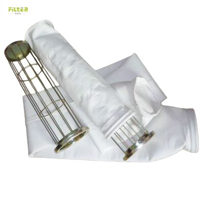 শিল্প জ্বলন অ্যাপ্লিকেশনের জন্য পিটিএফই লেপ সহ পলিস্টার আরামাইড ফিল্টার ব্যাগ উচ্চ প্রসার্য শক্তি এবং রাসায়নিক প্রতিরোধের