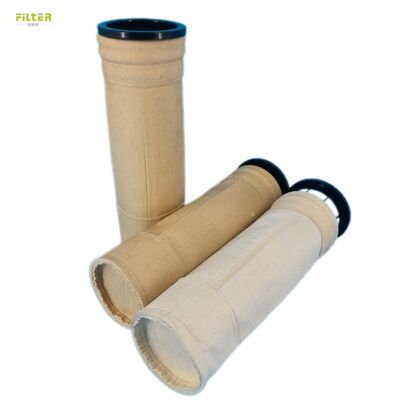 P84 PPS পলিয়েস্টার PTFE ফাইবারগ্লাস শিল্প উচ্চ তাপমাত্রা ফিল্টার ব্যাগ ফ্লু গ্যাস ডাস্ট অপসারণের জন্য