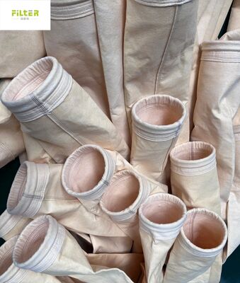 PPS, fiberglass, aramid filter sleeves for boiler, cement plant, incinerator flue gas dust removal.