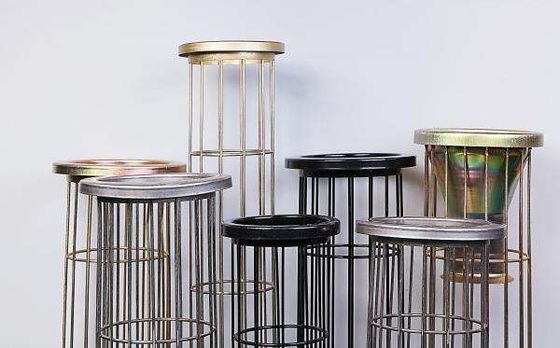 কার্বন ইস্পাত ব্যাগহাউস ফিল্টার ব্যাগ খাঁচা উচ্চ শক্তি কাস্টমাইজড আকার