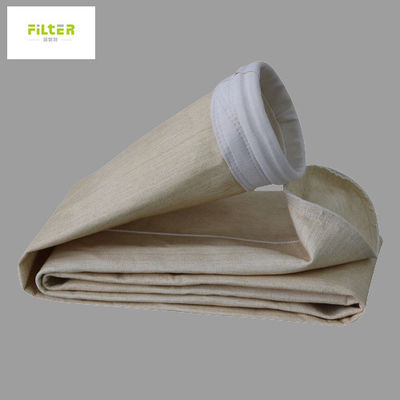 উচ্চ দক্ষতা 550GSM Nomex Aramid ধুলো ফিল্টার ব্যাগ ইস্পাত শিল্পে