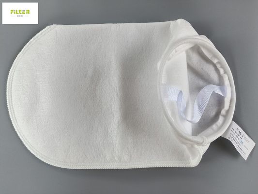 কাস্টম 100 মাইক্রন পিপি তরল ফিল্টার মোজা সেলাইয়ের থ্রেড নীচে সঙ্গে