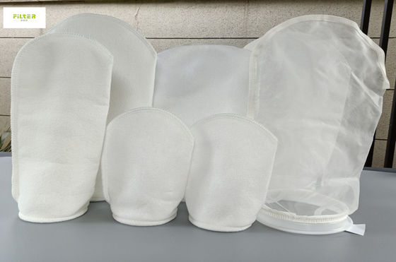 7"X32" 5, 10, 25, 50, 100 মাইক্রন তরল ফিল্টার ব্যাগ পিপি এফ রিং সহ