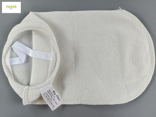 স্টিলের রিং সহ 100 মাইক্রন পিপি জাল তরল জল ফিল্টারিং ব্যাগ